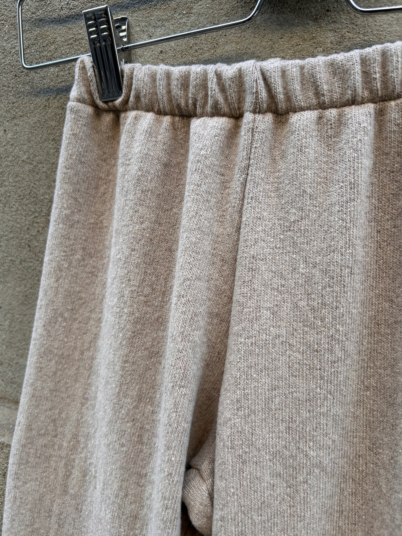 REBECCA Pantalone caldo cotone beige rouge