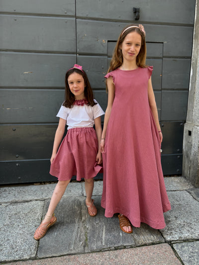 Completo MUSSOLA malva lurex