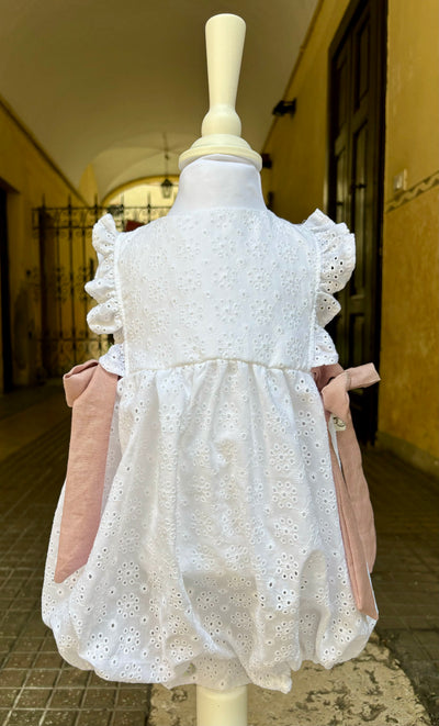 Pagliaccetto FRIDA Sangallo bianco