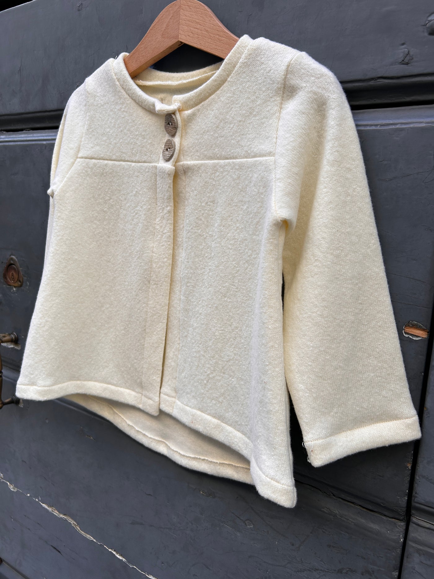 Giacchina GILDA in caldo cotone panna