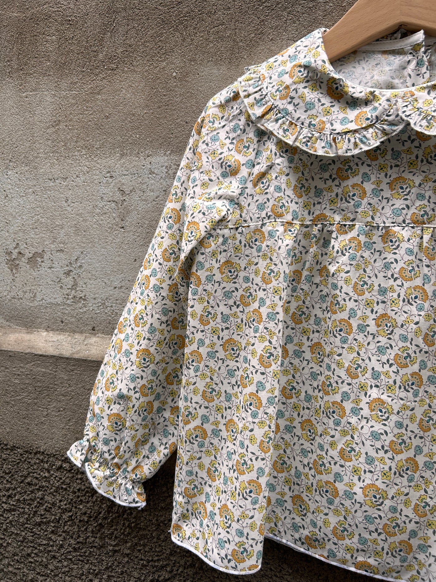 Camiciola MIKELA fiori senape