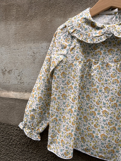 Camiciola MIKELA fiori senape