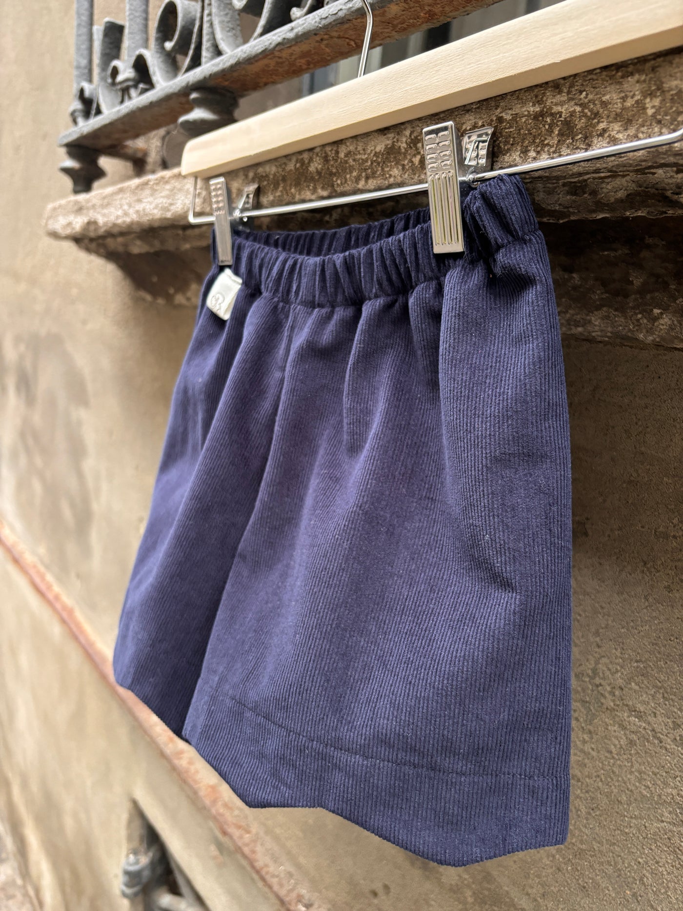 Shorts PENNY blu velluto