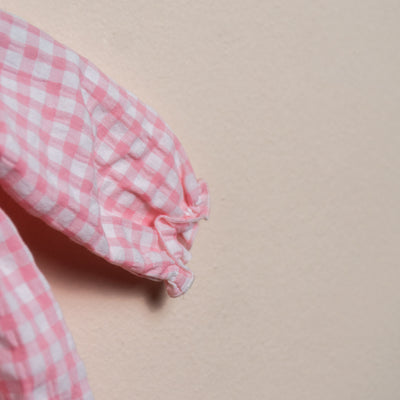 Pagliaccetto seersucher cotone rosa