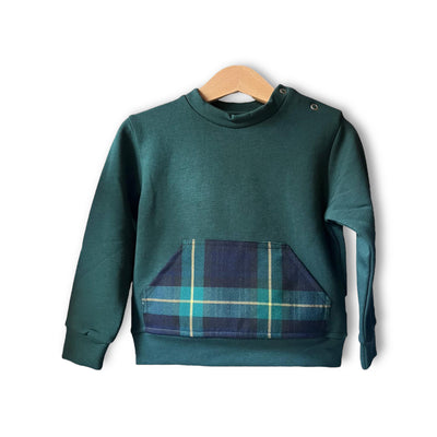 Felpa Kevin tartan verde