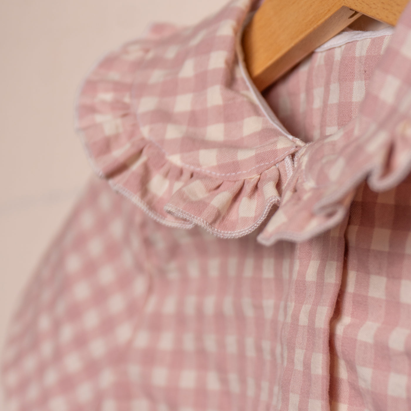 TITTA Camiciola seersucher rosa antico