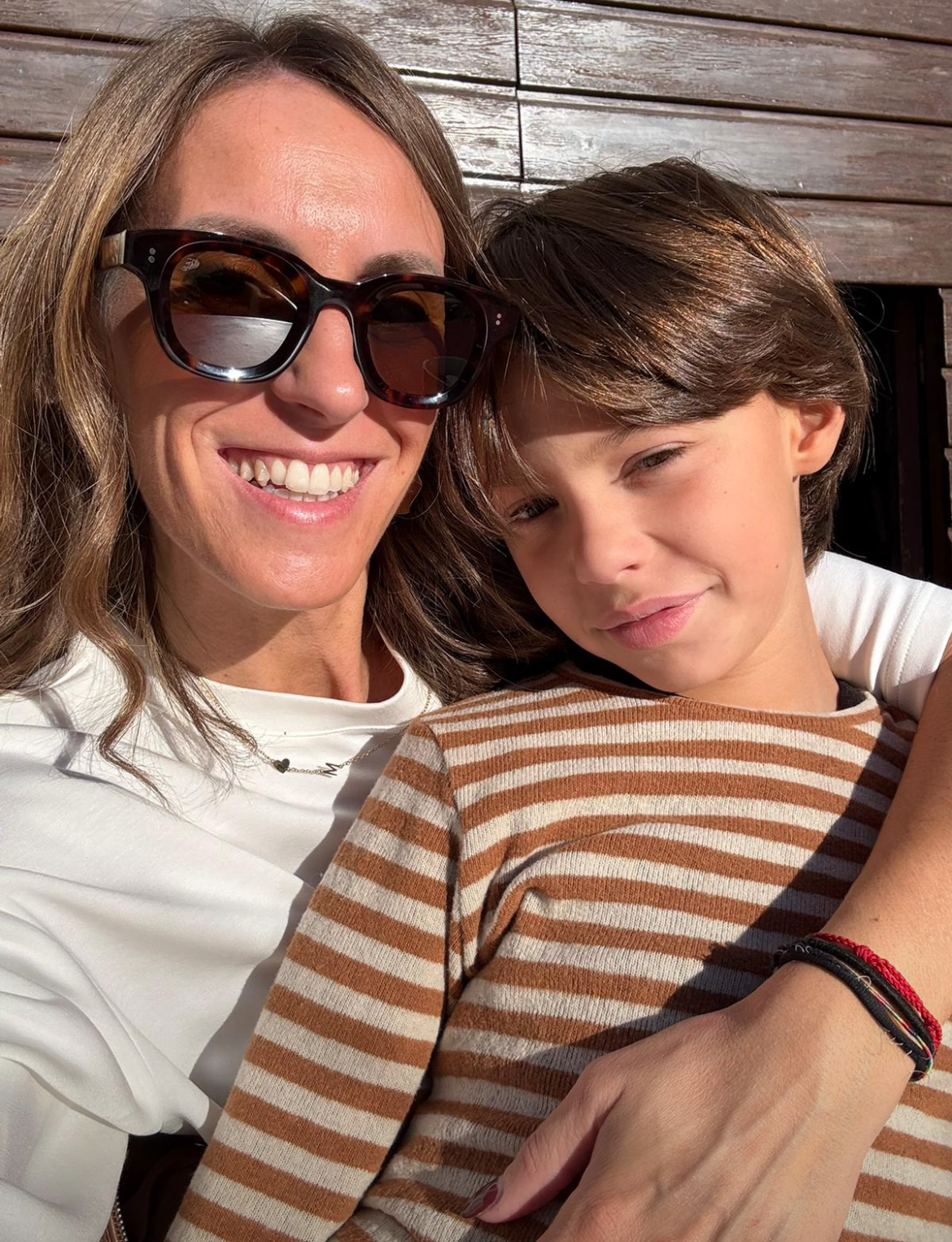 Maglioncino MATTEO a righe BEIGE/NOCCIOLA