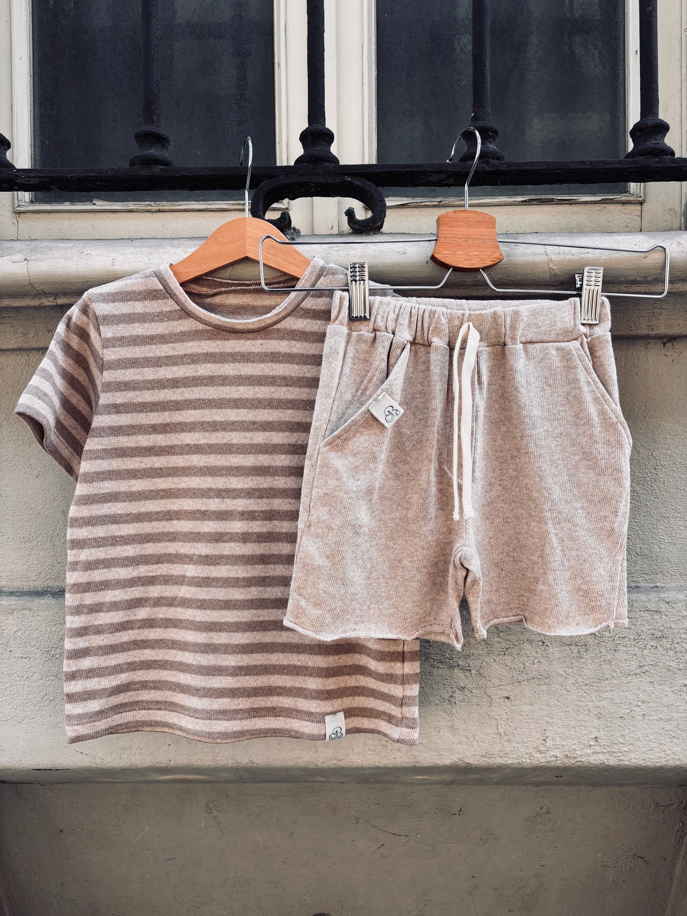 Completo naturale bermuda GUIDO + T-shirt MATTIA