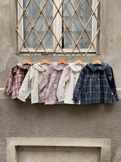 Camiciola MIKELA fiori coccio