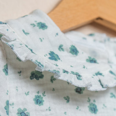 Camiciola MIKELA fiori verde acqua