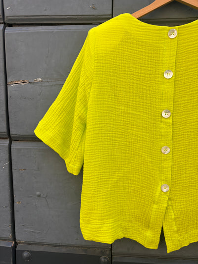 BLUSA DONATA mussola fluo
