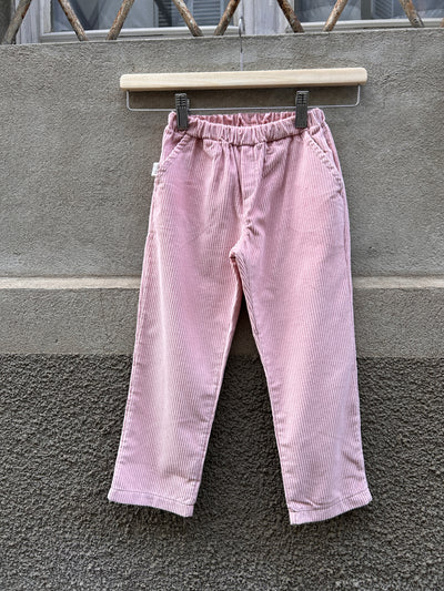 MILANO Pantalone velluto rosa
