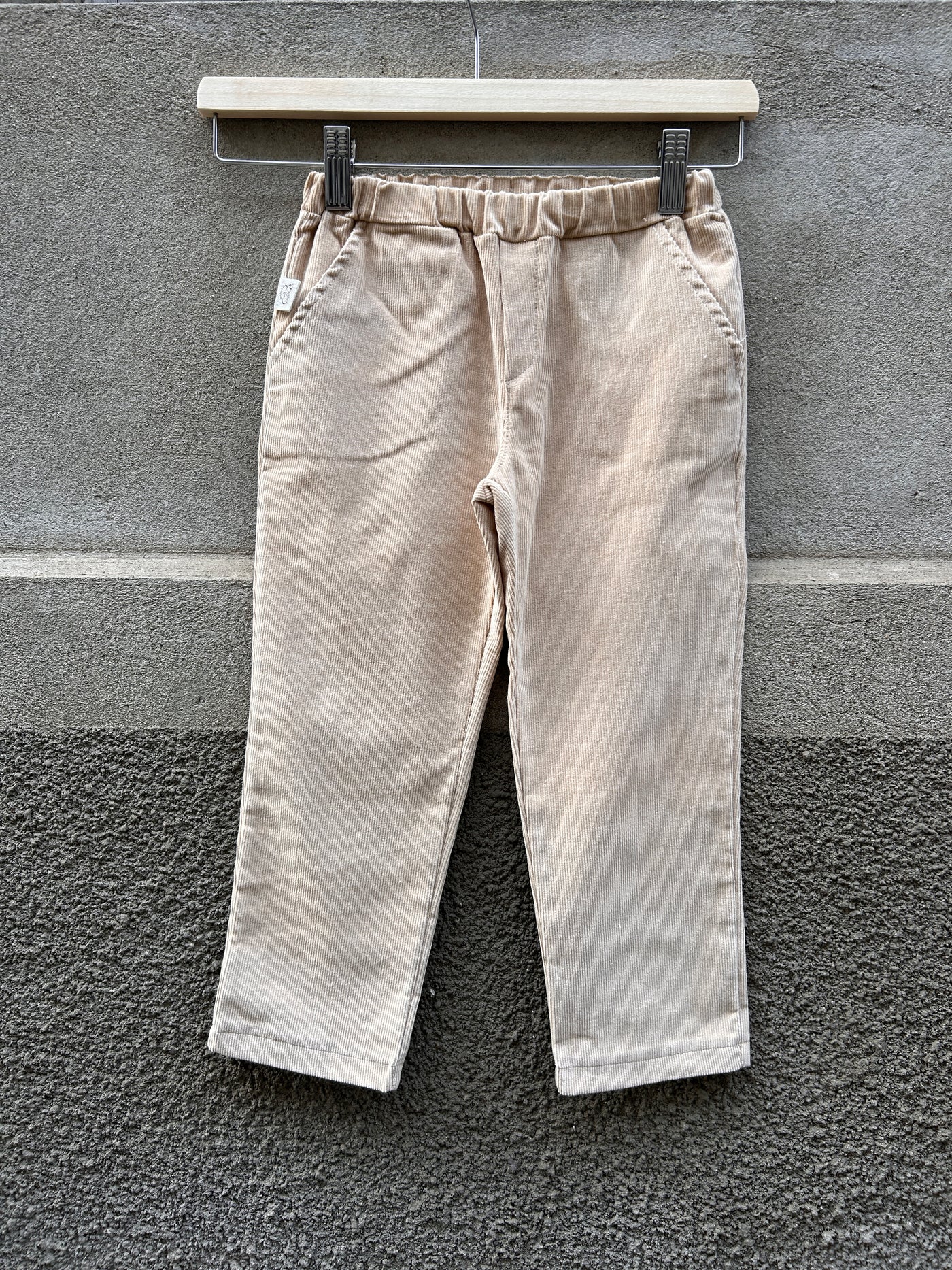 MILANO Pantalone velluto beige