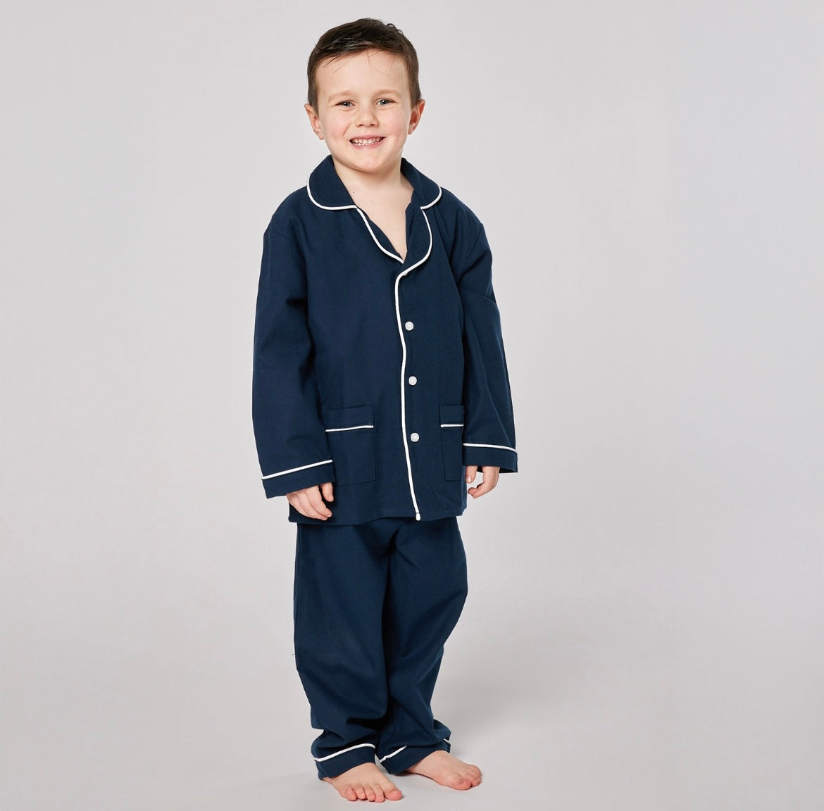 Pigiama JUNIOR flanella blu