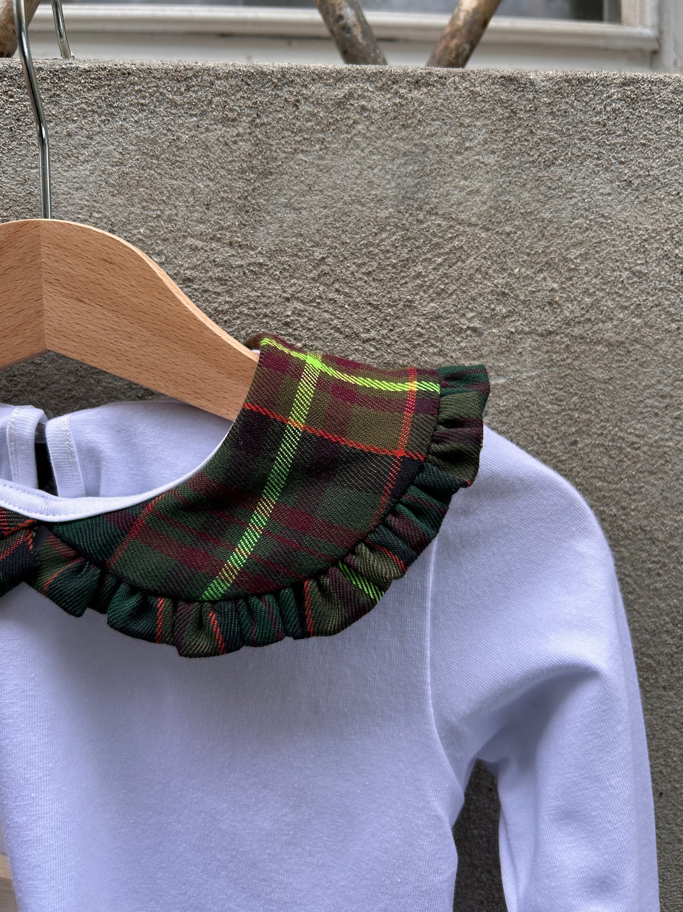 Maglietta CLAUDINE tartan fluo