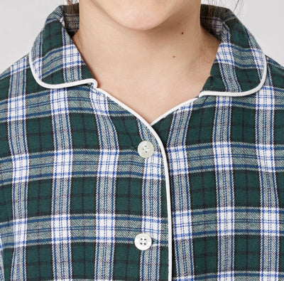 Pigiama JUNIOR flanella tartan verde - Albert