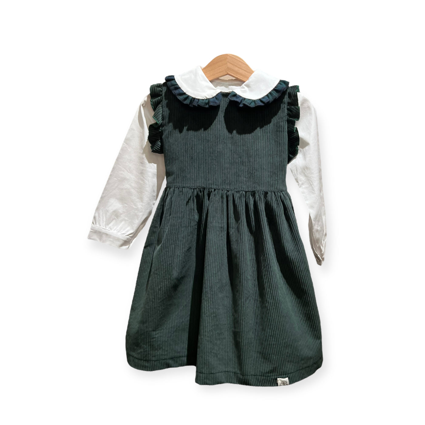 Abito smanicato SARA verde