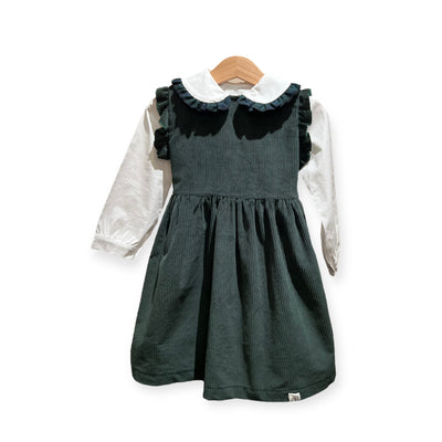 Abito smanicato SARA verde