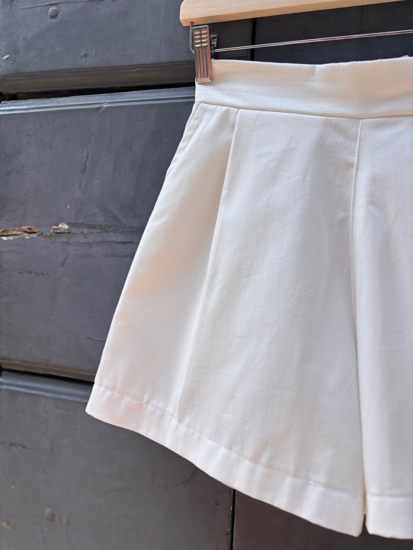 Bermuda ARIANNA DONNA drill cotone bianco