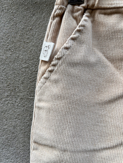 MILANO Pantalone velluto beige