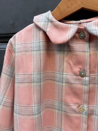 Camiciola TITTA PETALO tartan rosa