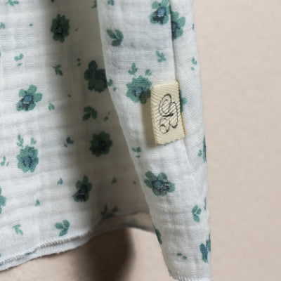 Camiciola MIKELA fiori verde acqua