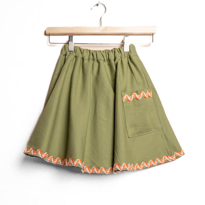 ELSA Gonna jeans verde the matcha ondina