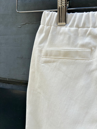 MILANO Pantalone bianco drill di cotone