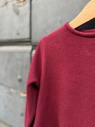 Completo REBECCA rouge + RUOTA caldo cotone burgundy