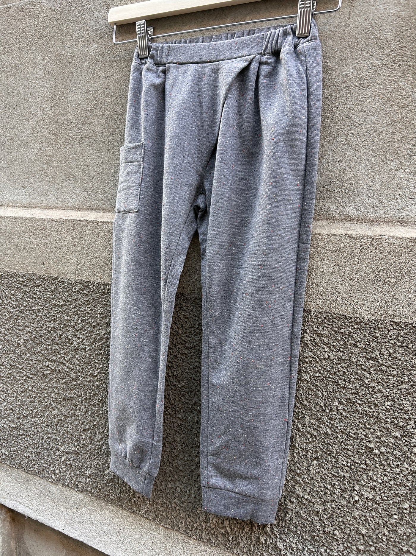 RICKY Pantalone felpa calda puntinata