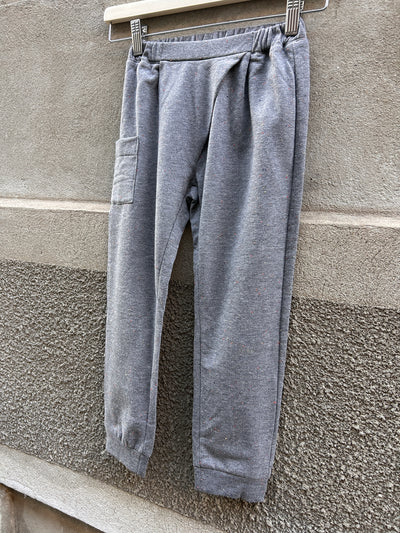 RICKY Pantalone felpa calda puntinata