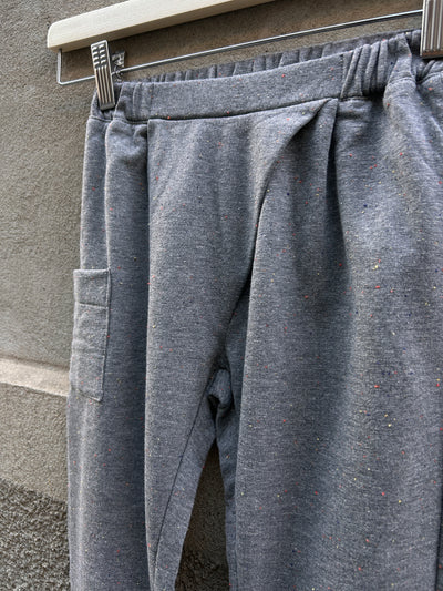 RICKY Pantalone felpa calda puntinata