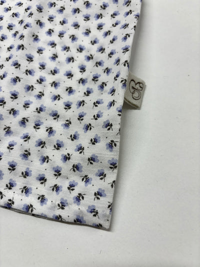 TITTA Camiciola cotone fiorellini blu