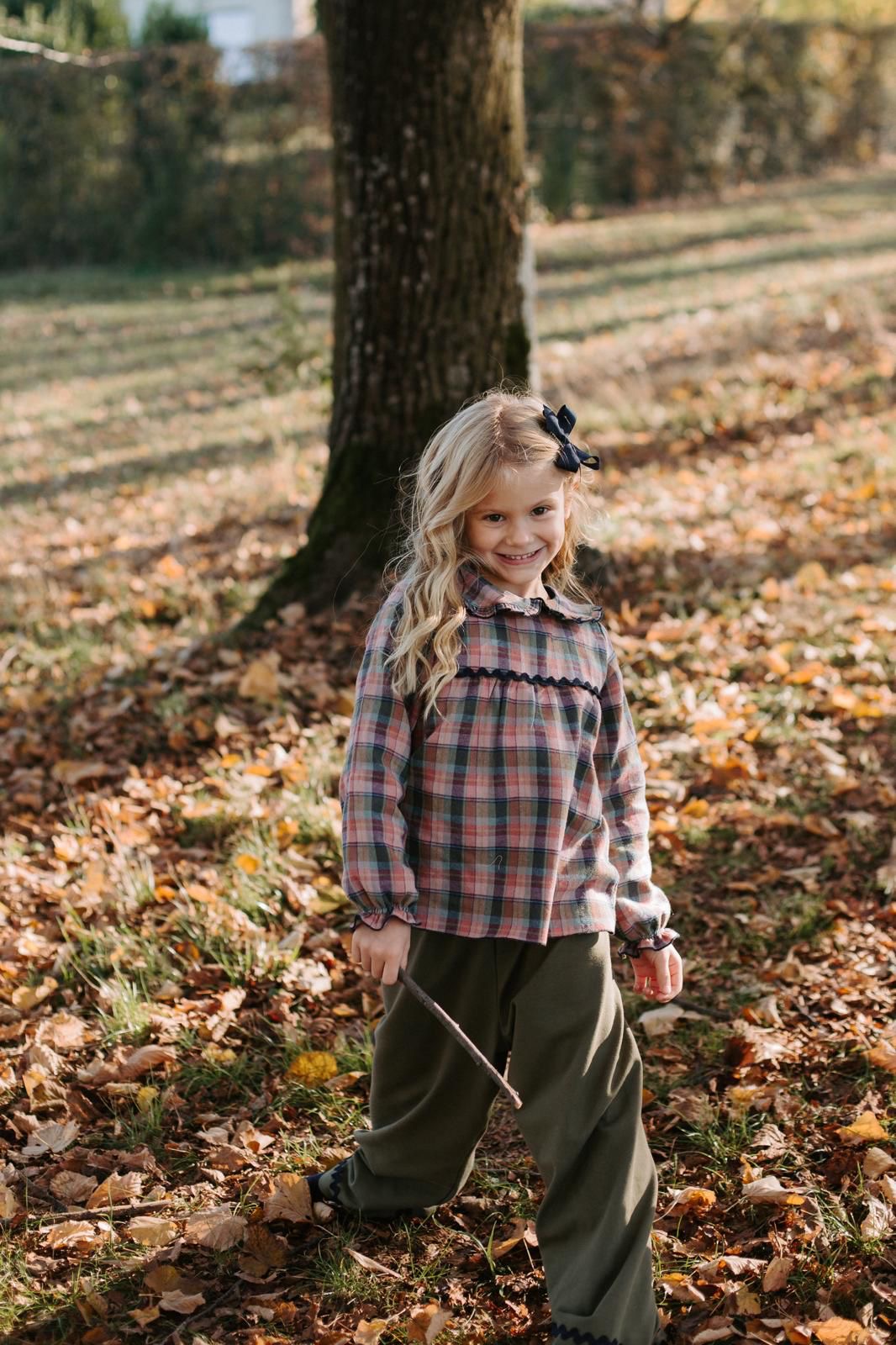 Camiciola MIKELA tartan rosa