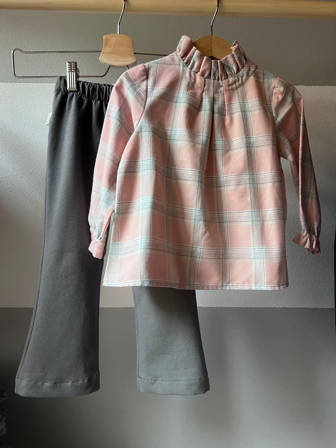 ADA Camiciola tartan rosa