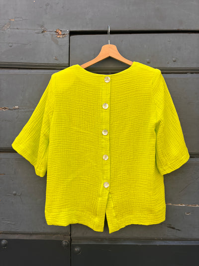 BLUSA DONATA mussola fluo