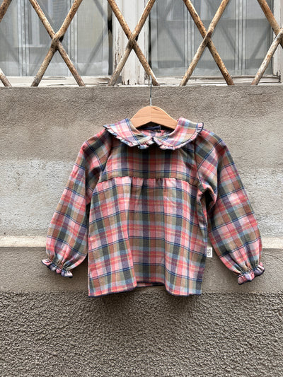 Camiciola MIKELA tartan rosa