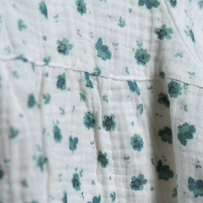 Camiciola MIKELA fiori verde acqua