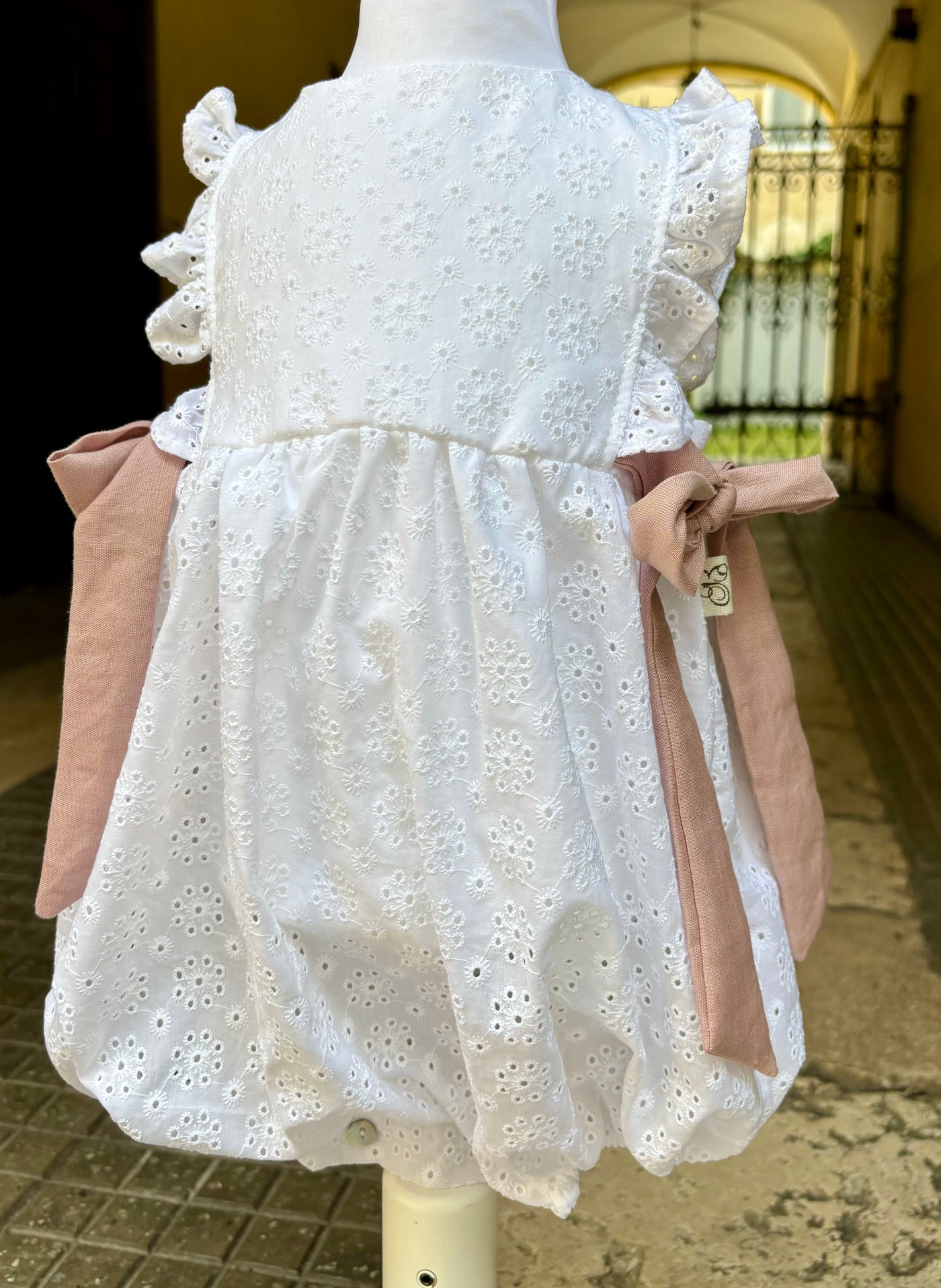 Pagliaccetto FRIDA Sangallo bianco
