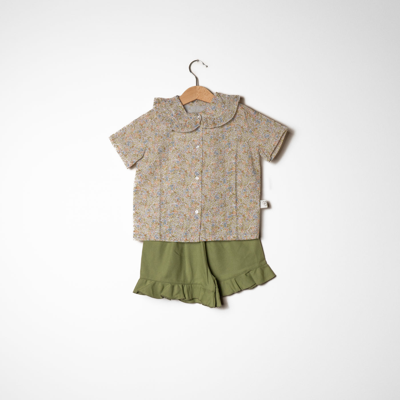 TITTA Camiciola cotone fiorellini the matcha