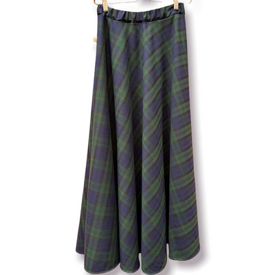 Gonna SIBILLA tartan blu