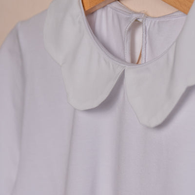 Magliettina CLAUDINE PETALO bianco