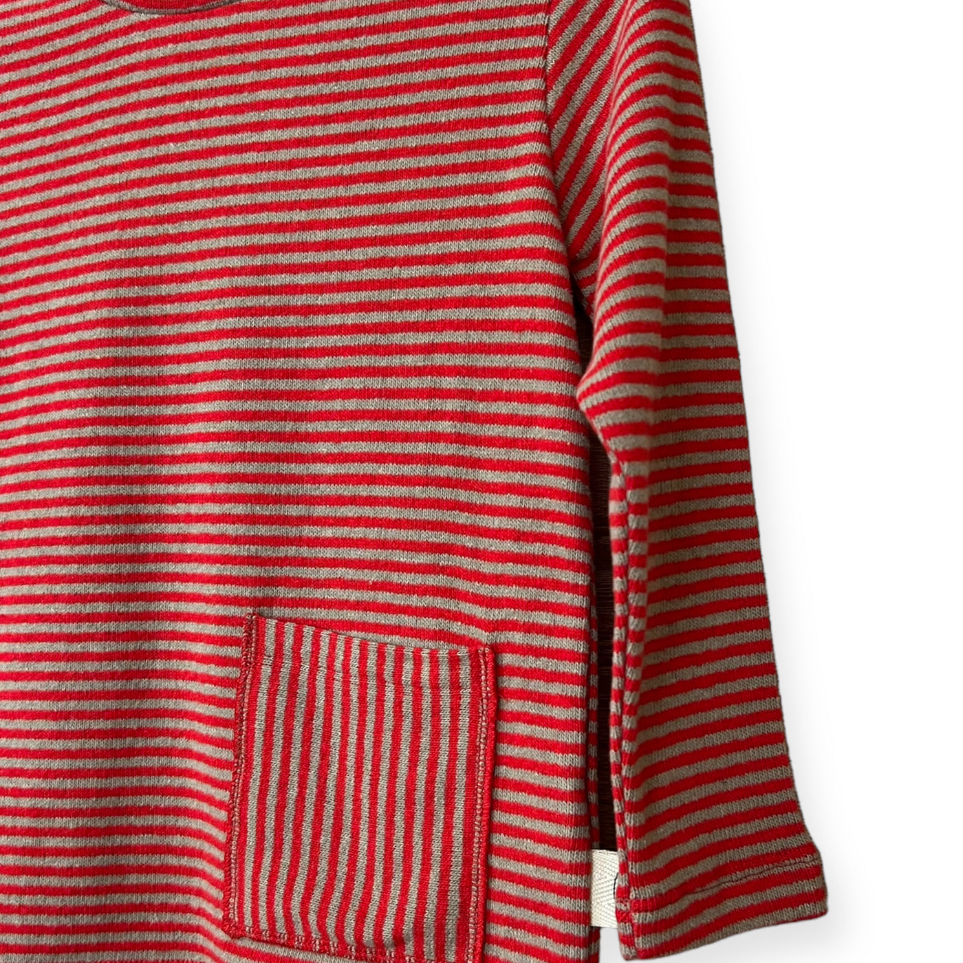 Maglioncino MATTEO a righe BEIGE/ROSSO