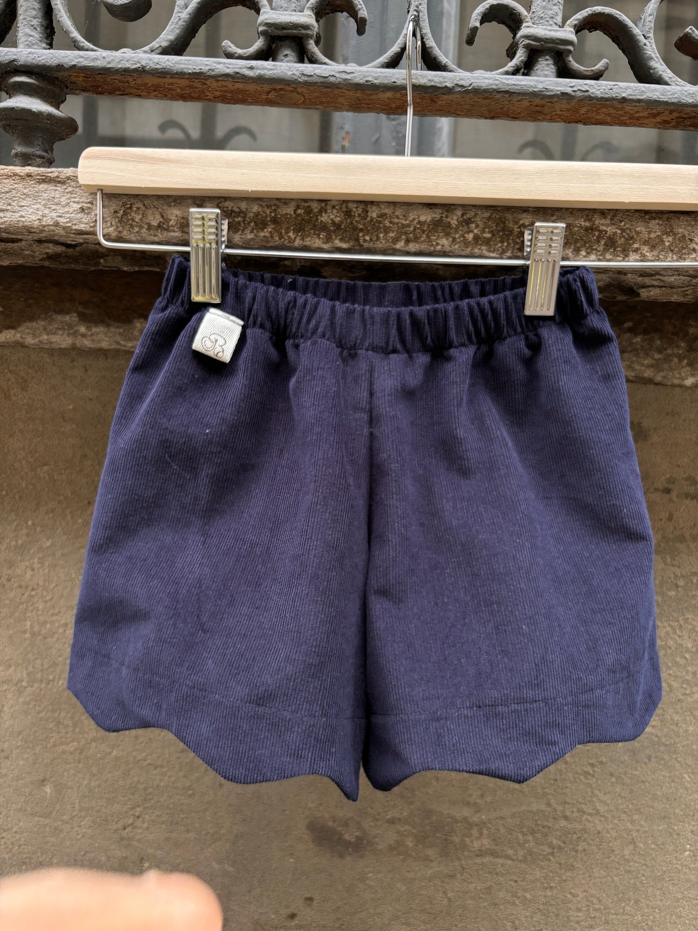 Shorts PENNY blu velluto