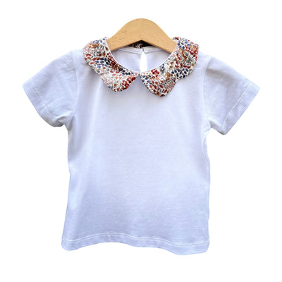 Magliettina CLAUDINE PETALO liberty multicolor jeans