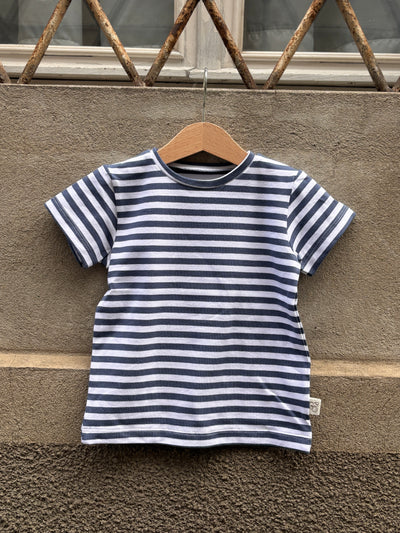Maglietta MATTIA righe jeans
