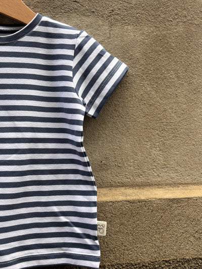 Maglietta MATTIA righe jeans