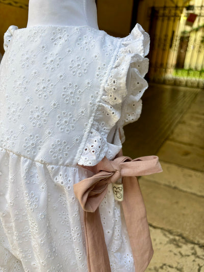 Pagliaccetto FRIDA Sangallo bianco
