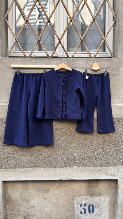 REBECCA Pantalone caldo cotone blu