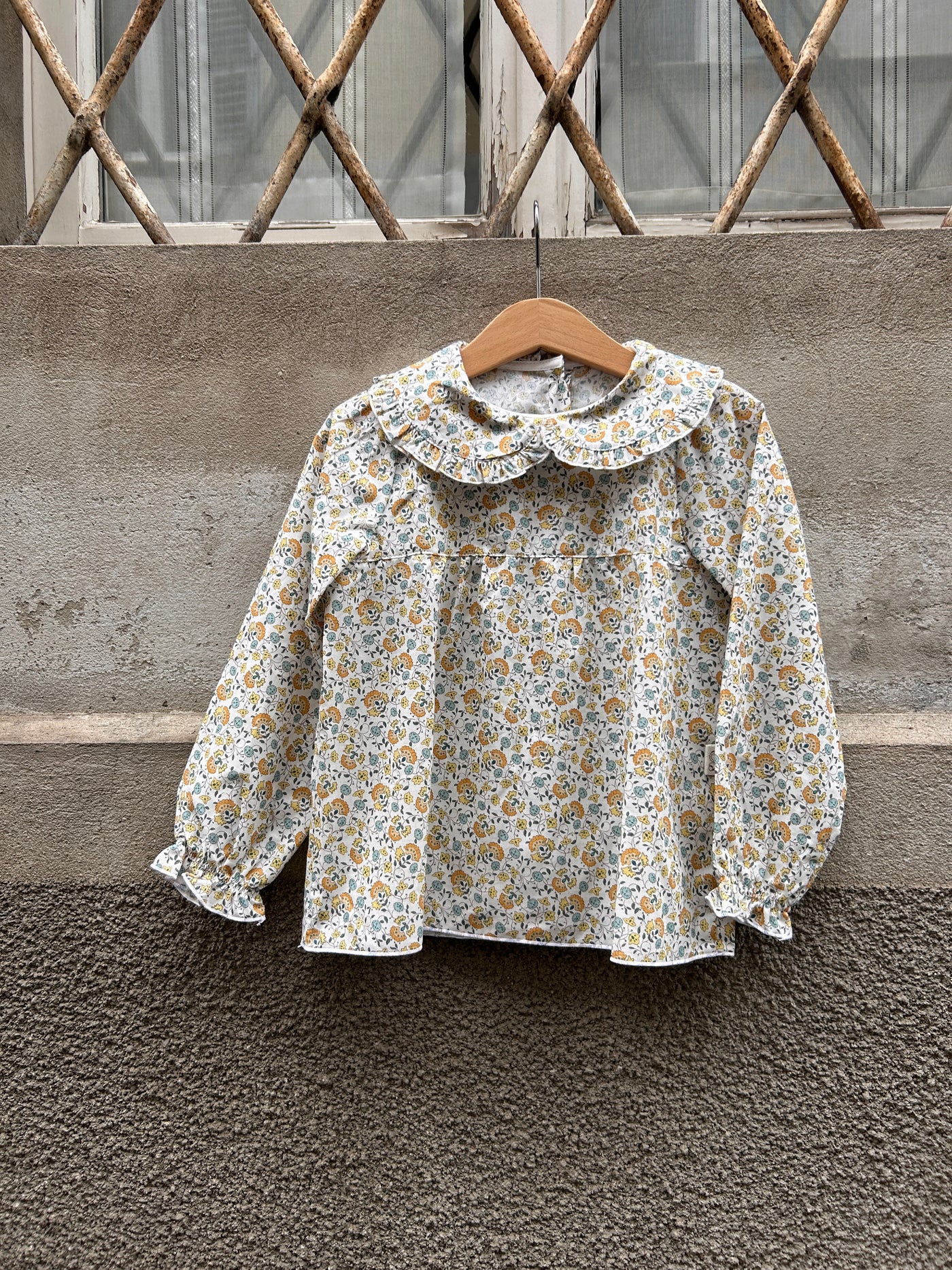 Camiciola MIKELA fiori senape